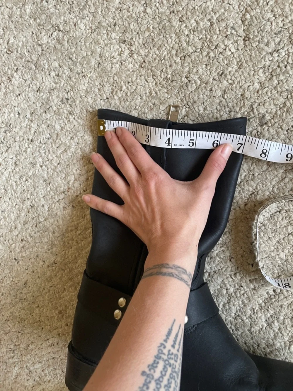 Double H 4008 Black Leather Harness Boots